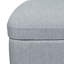 Repose-pieds de rangement en lin 21 po