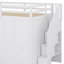 Lit superposé double avec garde-robe, bureau et tablettes-105242224