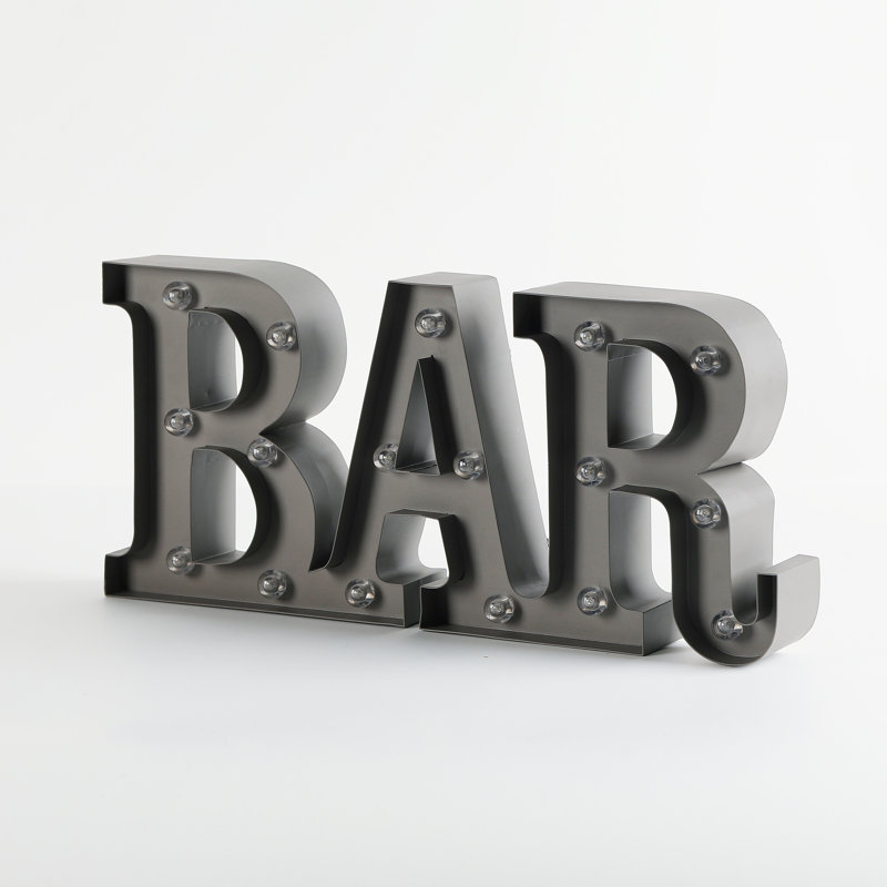 Jazell Bar 7.9" LED Beer and Liquor Marquee Sign