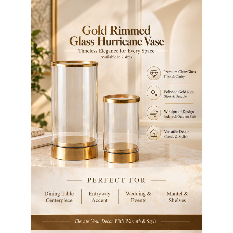 Hurricanes de table en verre