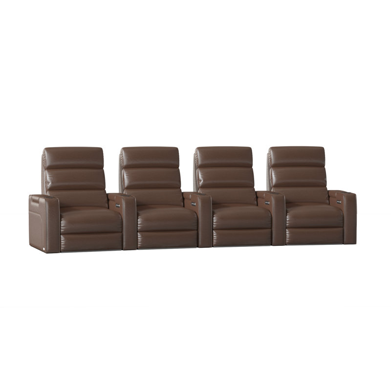Rangée de cinéma maison Dream HR Series (rangée de 4), Acajou ultra