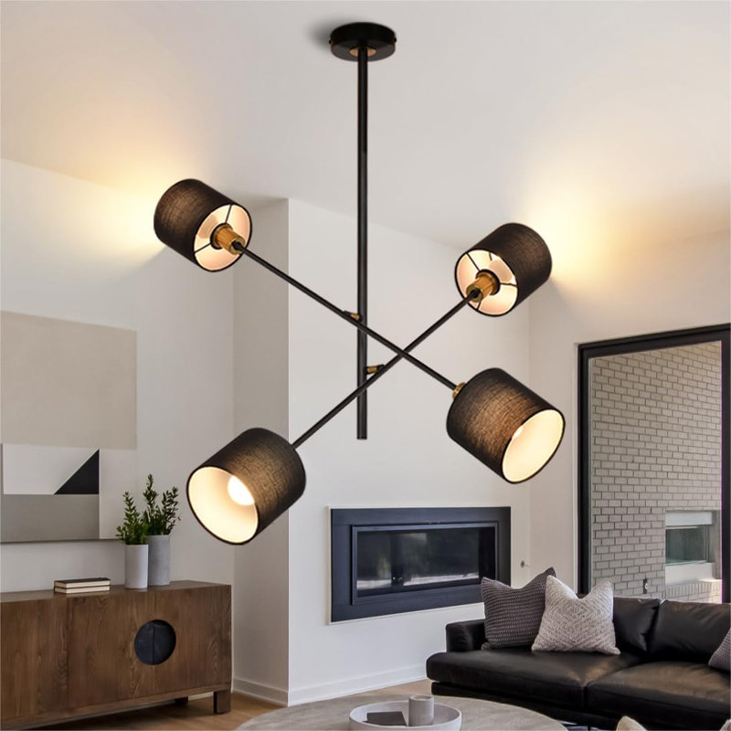 4 - Light Matte Black Pendant