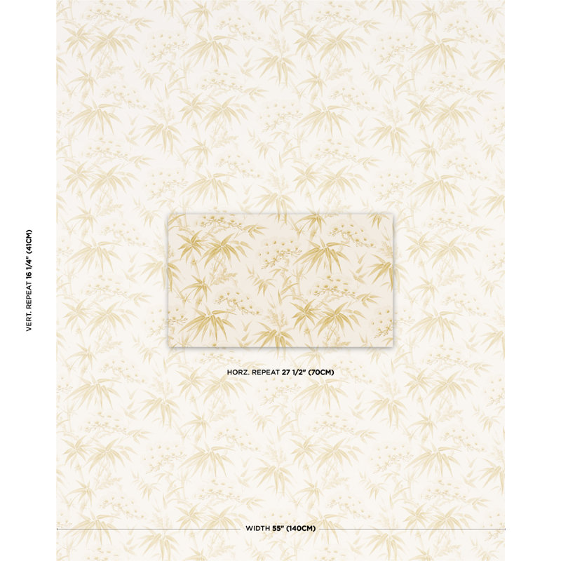 Arita Floral Wallaper Roll, Citron