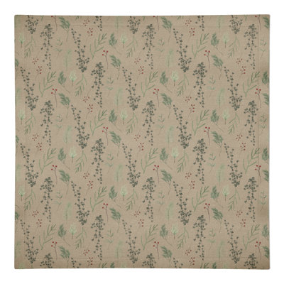 Moscu Cotton Twill Floral Square Napkin