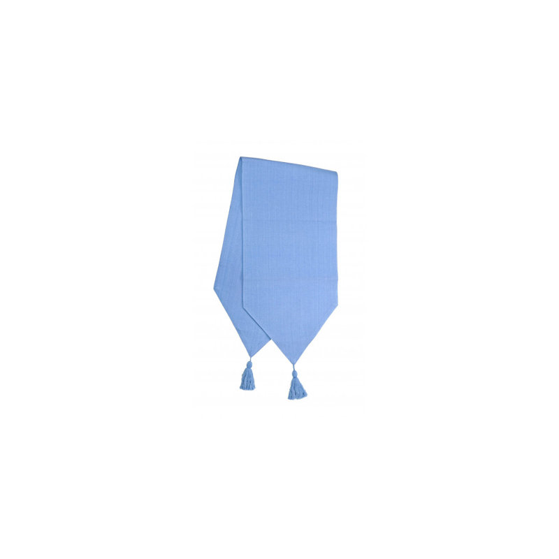 Chemin de table Weybridge, 54 po x 13 po, Bleu