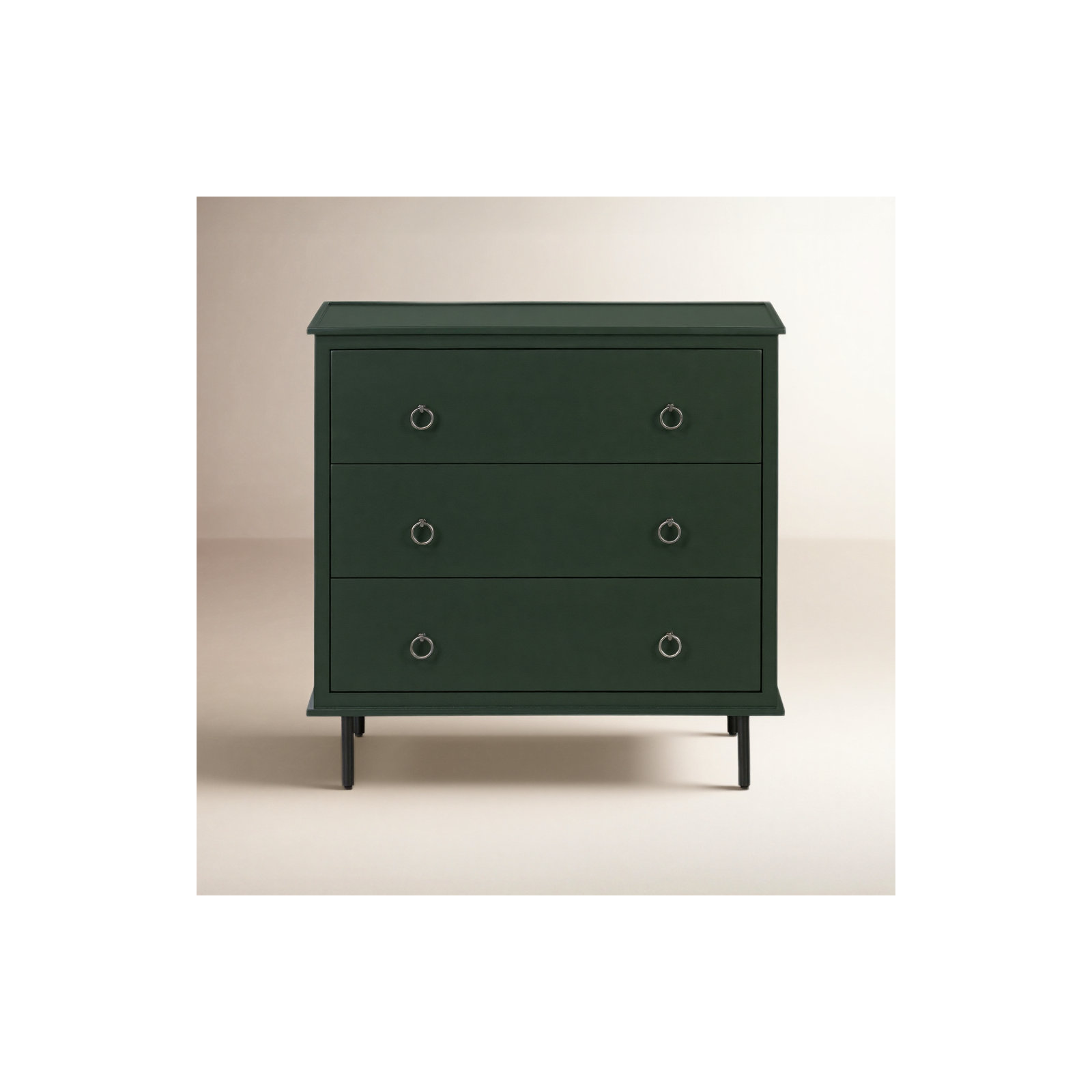 Shillington 3 DRAWER NIGHTSTAND, Deep Green