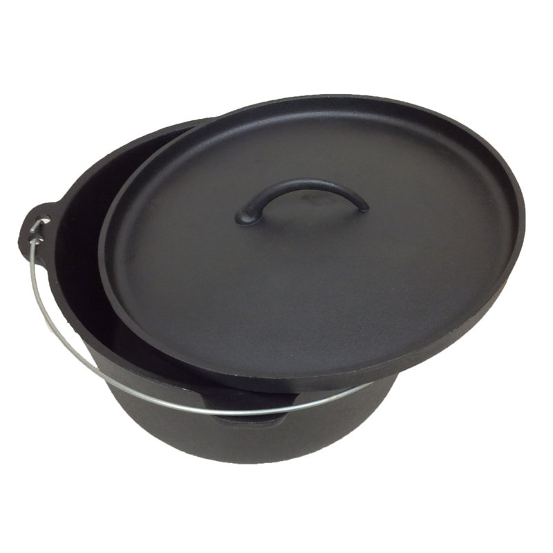 Cocotte en fonte ronde avec couvercle Cuisiland, 12 pte