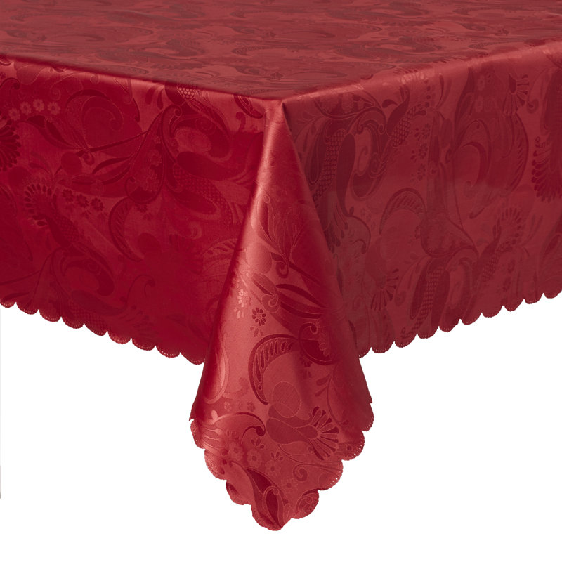 Oglethorpe Tablecloth, 52" W x 70" L, Burgundy