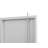 Gray Metal Large-Capacity Wardrobe With Hanging Rod And Compartments-625112810