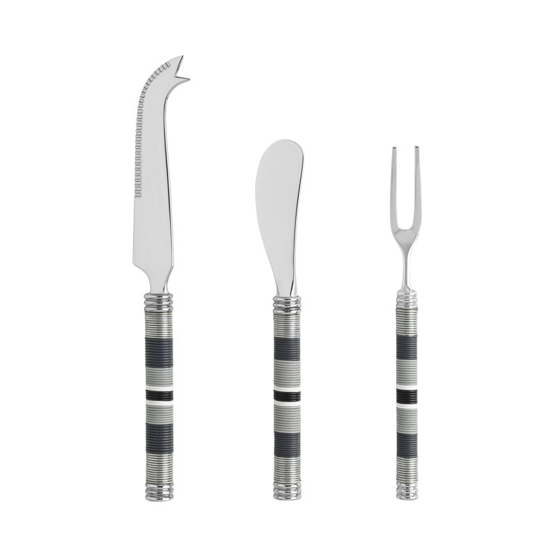 Ensemble de couteaux, épandeurs et fourchettes à fromage French Home Jubilee - nuances de graphite