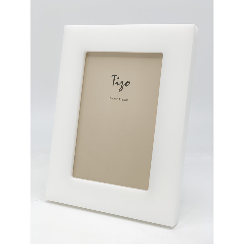 Lucite Picture Frame, 5" W x 7" H, White
