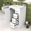 Meuble-lavabo élégant avec lavabo durable, grand espace de rangement-1963668826