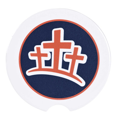 Ceramic Round 2 Piece Car Coaster Set