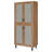 Stagg Natural Oak 4-Door Tall Shoe Storage Cabinet