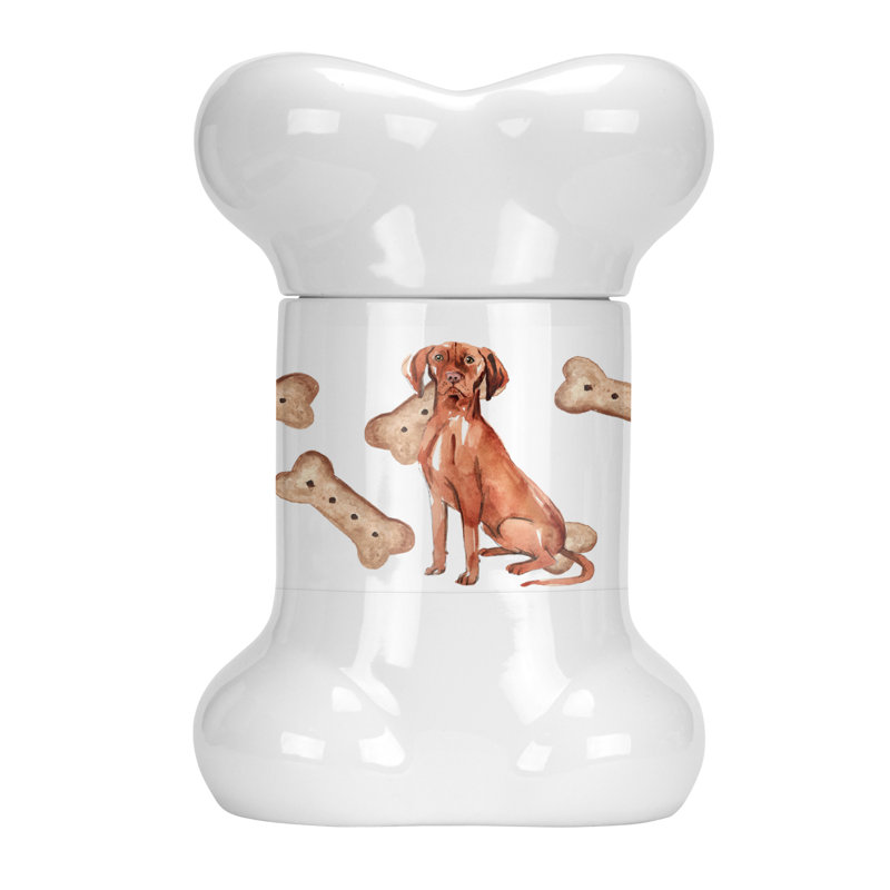 Pot à animaux en forme d’os vizsla
