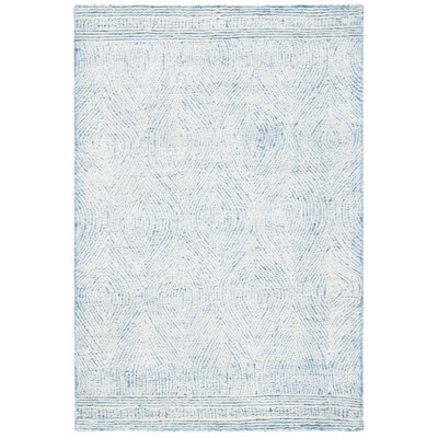 Caedan Geometric Shapes Wool Hand Tufted Area Rug