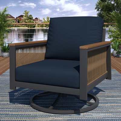 Chaise de terrasse avec coussins Sunbrella Townsend