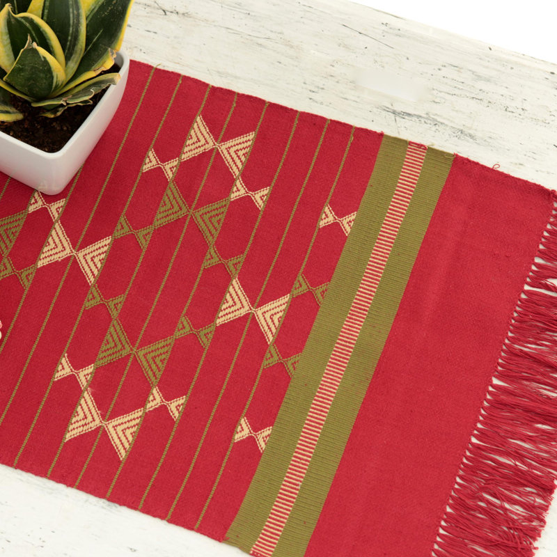 Wine and Starlight Cotton Table Runner