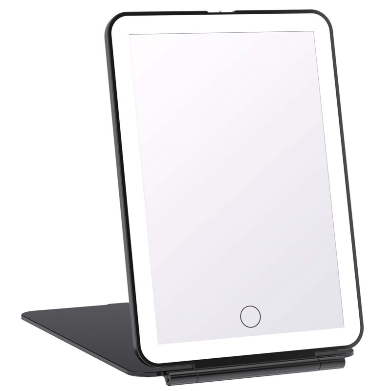 Demetrias Rectangle Mirror, Black