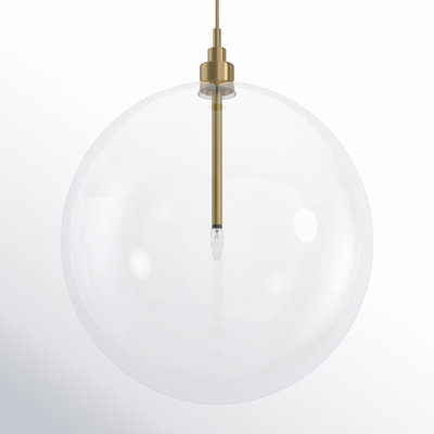 Jeanna Single Light Glass Dimmable Pendant