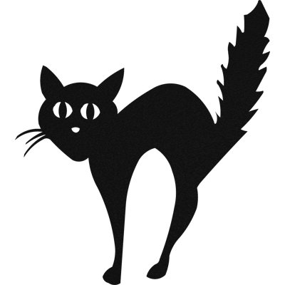 Frightened Cat Wall Décor