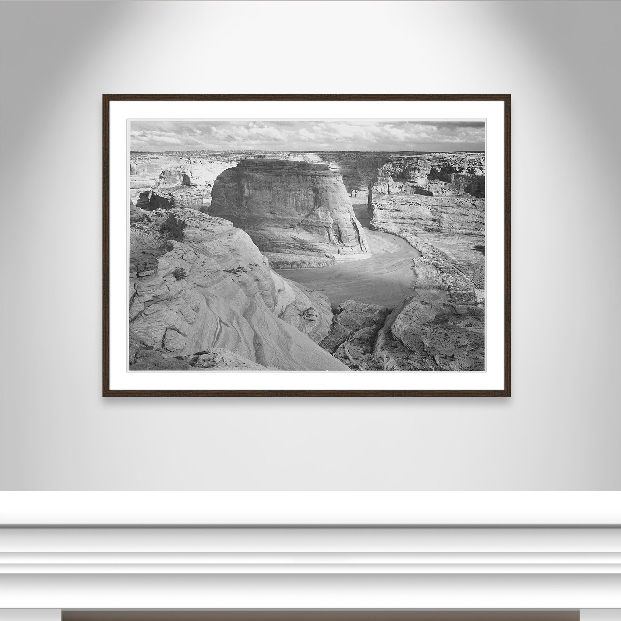 Canyon De Chelly Arizona 2 by Adams, 29.5" H x 41.5" W x 0.75" D, Walnut