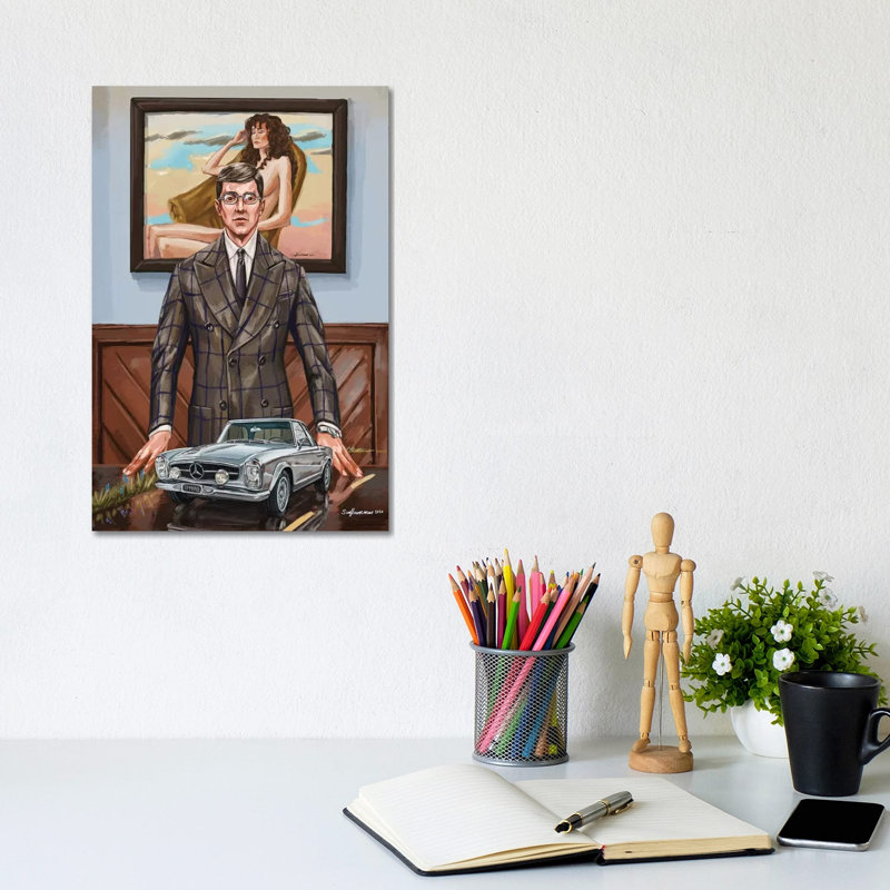 Day In The Studio. The Woman. by Sunflowerman - Gallery-Wrapped Canvas Giclée on Canvas, Canvas, 20.32 cm H x 30.48 cm W