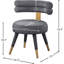 Chaise d'appoint rembourrée en velours Reimers-1441763670