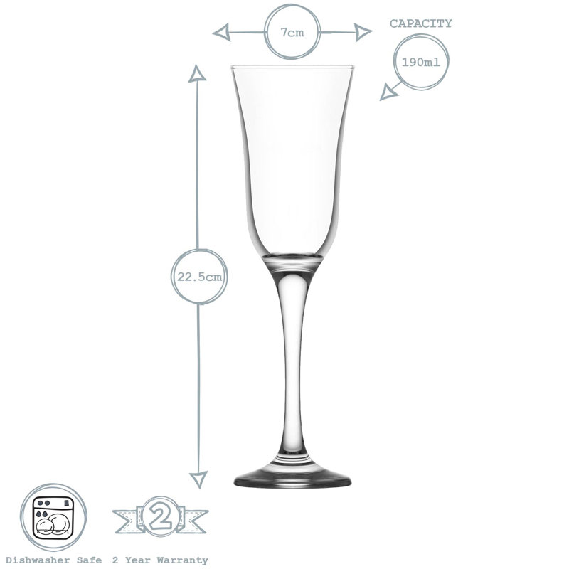 190ml Flute, 6