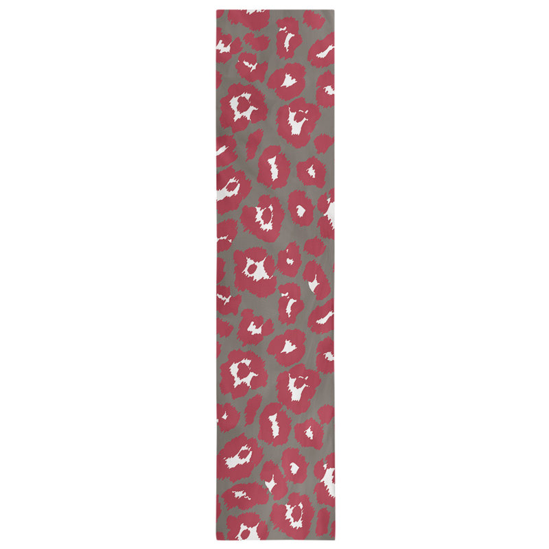 Animal Print Table Runner, 72" x 16", Tan