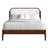 Gosman Wood Queen Platform Bed, Walnut/White-396036522
