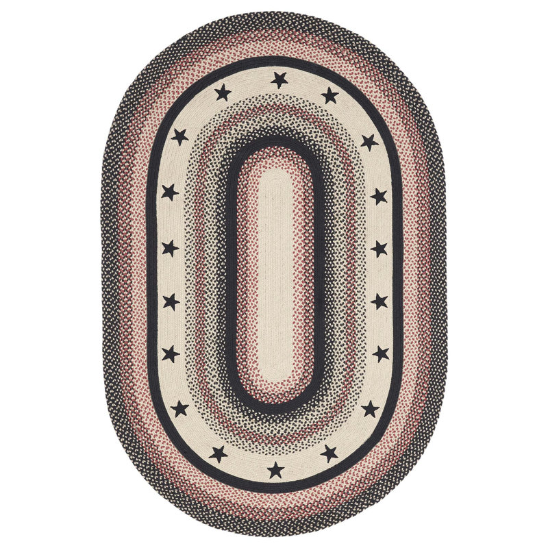 Privett Geometric Indoor Rug, Oval 5' x 8'