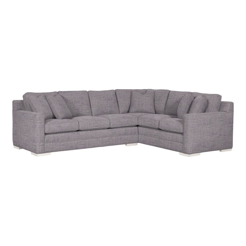 Summerton Sectional, Nomad Slate Crypton® Chenille, Casa Blanca
