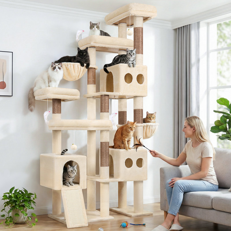 Tour pour chat S82d Big Cat, Beige