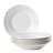 Round White Ceramic Dinner Plates Set