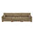 Maelina 3 - Piece Upholstered Camel Corduroy Modular Sectional Sofa with Pillow Back and Solid Wood Legs-981889229