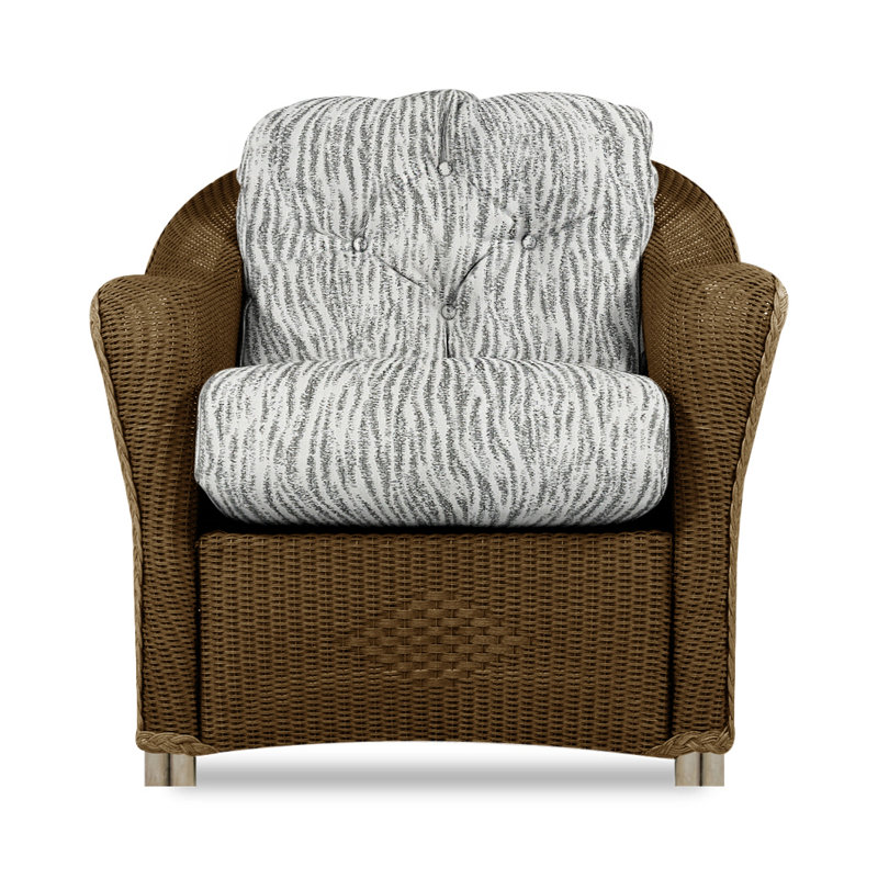 Reflections Outdoor Lounge Chair, Bark, Rollo Linen