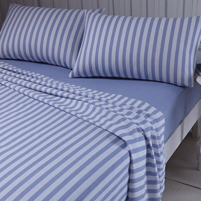 100% Cotton Sheet Set, Single, Blue