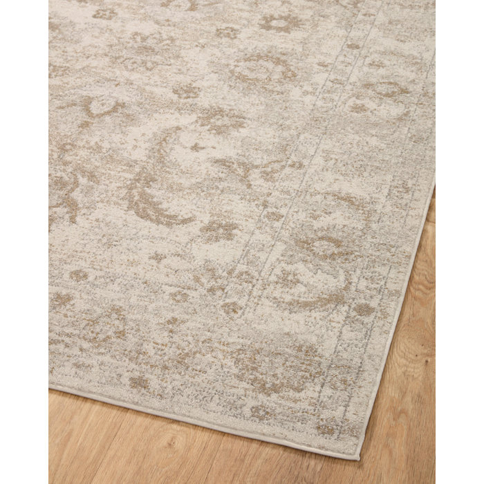 Langley Street Kriebel Performance Ivory/Beige Rug & Reviews | Wayfair