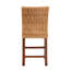 Tabouret de bar et de comptoir en rotin et bois d'acajou Chauna-1297958687