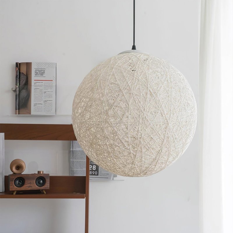 Luminaire suspendu Orbe blanc 32 po, 31.5", Blanc