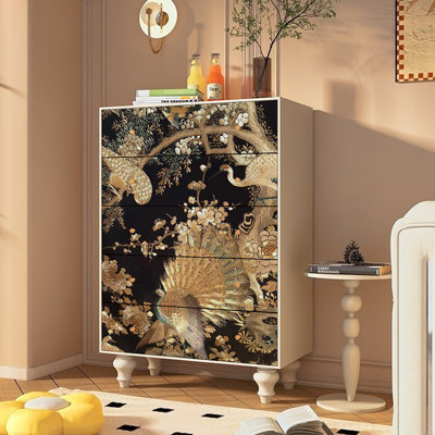 Commode d'appoint avec cinq tiroirs Retro