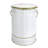 8L Retro Metal Step Trash Can with Lid - Decorative Kitchen Bathroom Bedroom Waste Bin, Antique Iron Design