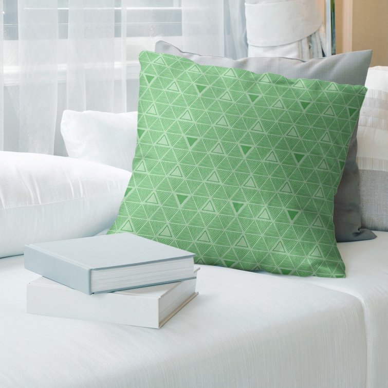 Triangles dessinés à la main Coussin décoratif