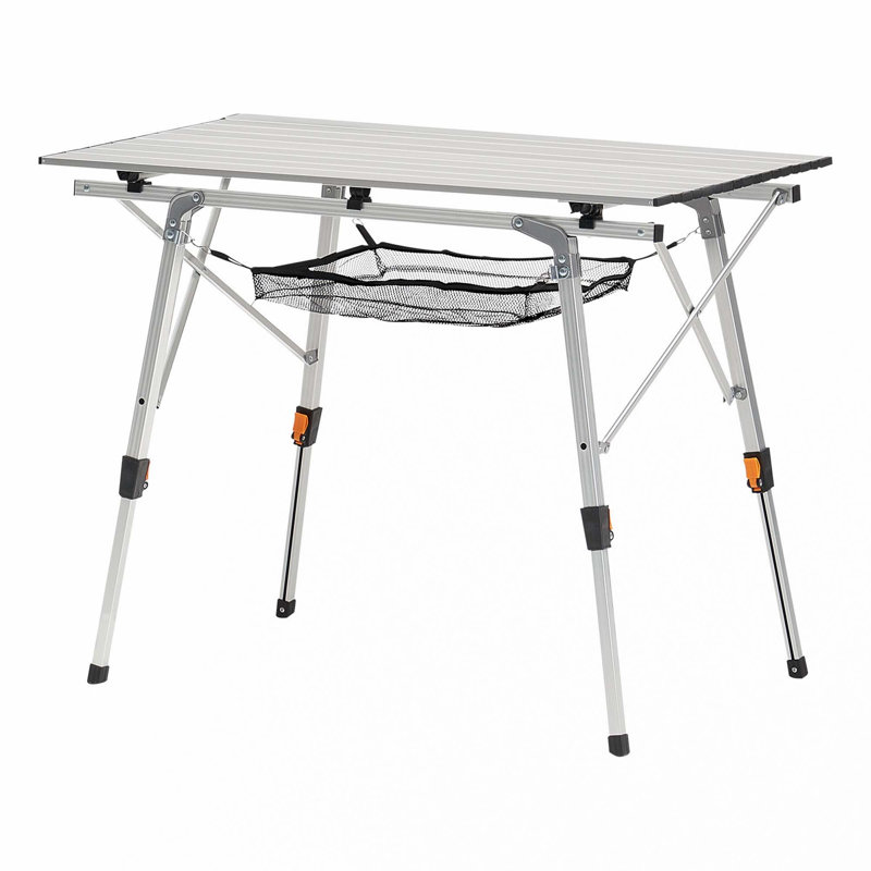 Couche de maille pliante en aluminium pour table de camping