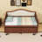 2 Drawers Twin Daybed with Twin Trundle and Upholstered Button-Tufted Backrest-575181529