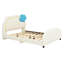  Lit plateforme tapissier double avec tête de lit Wilodyne-790333571