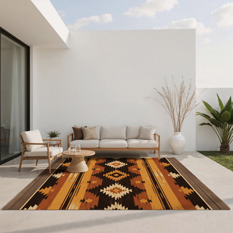 Sacred Canyon Indoor And Outdoor Area Rug, Rectangle 8' x 10'