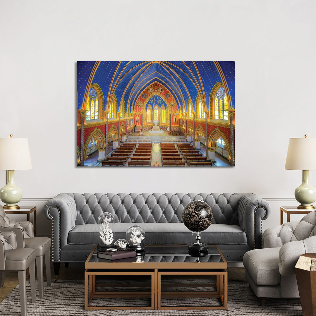 Interior Of The Cathedral I by Glauco Meneghelli - Wrapped Canvas Print