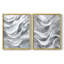 Série ABSTRACT CDLVI - reproduction encadrée de qualité supérieure - prête à être accrochée - aucun clou requis - aucun clou requis-85988812-85988813